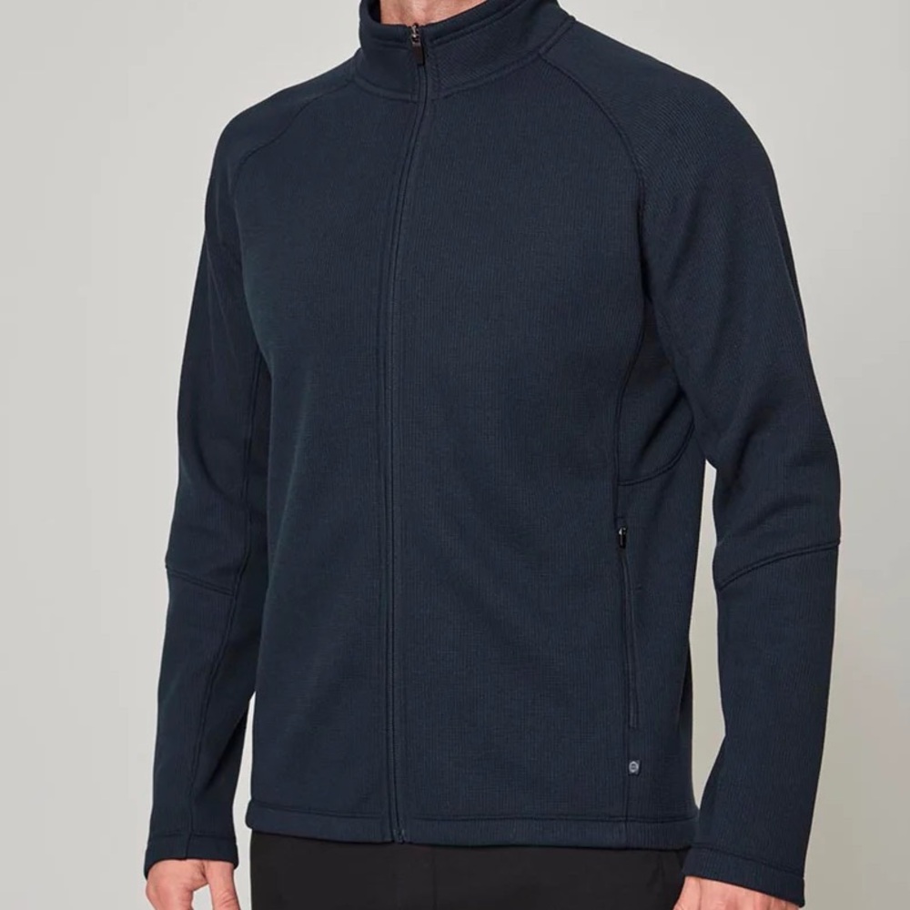 Mondetta Men’s Waffle Bonded Zipper Jacket Size Large